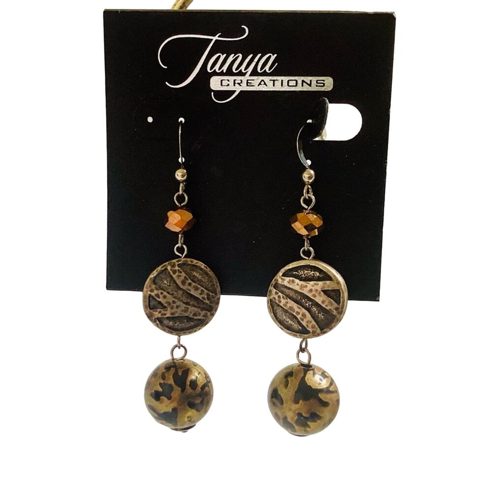 Tanya Creations Large Dangle Earrings